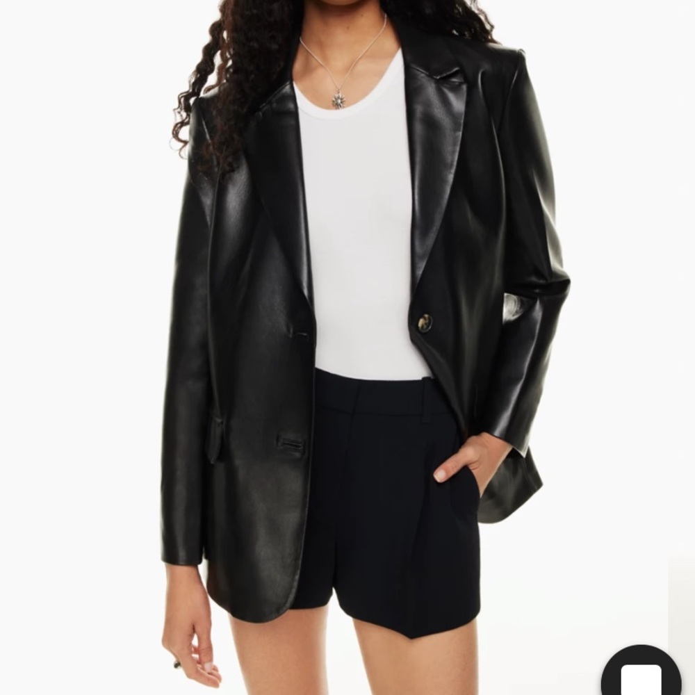 Aritzia Leather Blazer